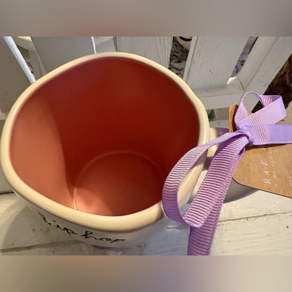 Rae Dunn Purple Ribbon with Floral Design - Picture 3 of 3